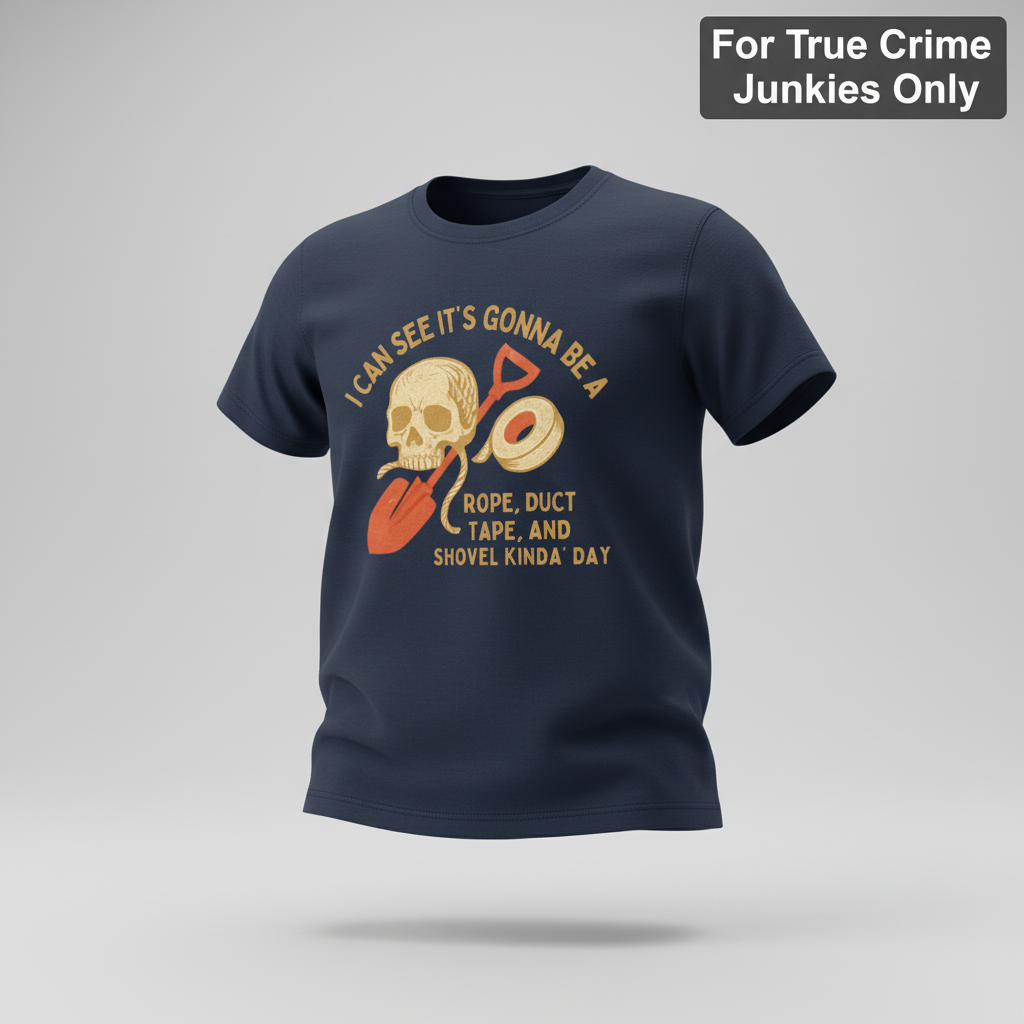 Rope, Tape & Shovel Day T-Shirt_3d_float
