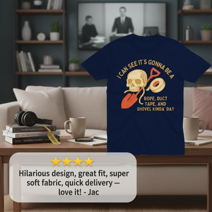 Rope, Tape & Shovel Day T-Shirt_review_5star