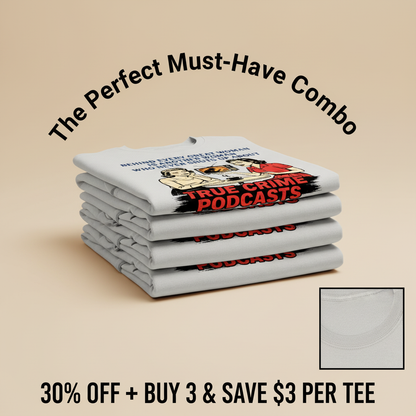 True Crime Podcast Chat Queens T-Shirt_stacked_promotion