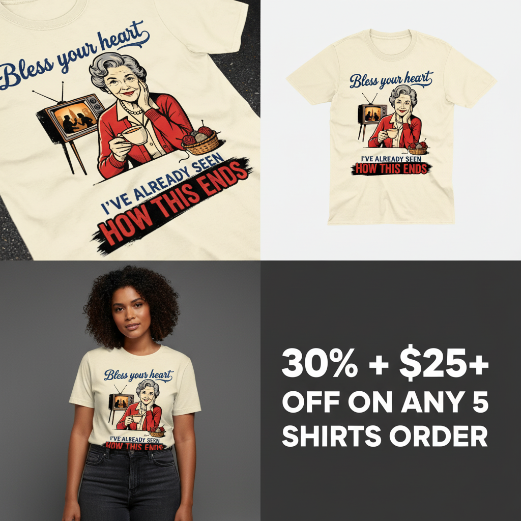 Bless Your Heart How This Ends T-Shirt_4_panel