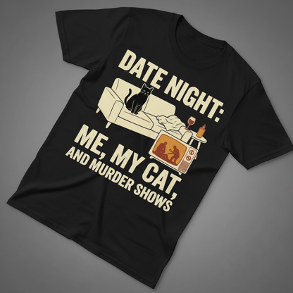 Me, My Cat & Murder Shows T-Shirt_extreme_za