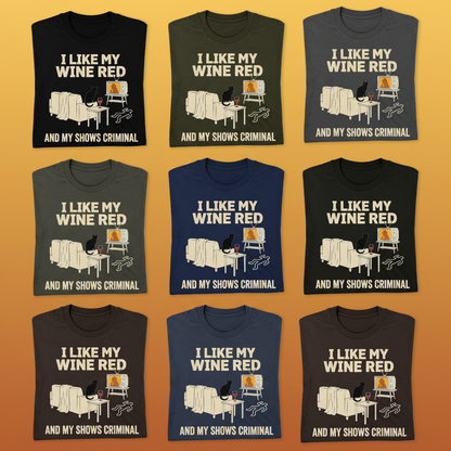 Wine & Crime Lover T-Shirt_6color_grid