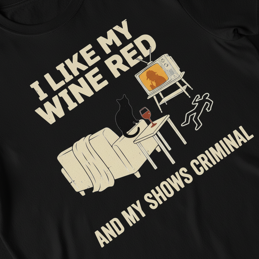 Wine & Crime Lover T-Shirt_extreme_za