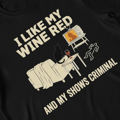 Wine & Crime Lover T-Shirt_extreme_za