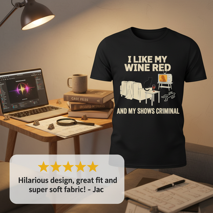 Wine & Crime Lover T-Shirt_review_5star