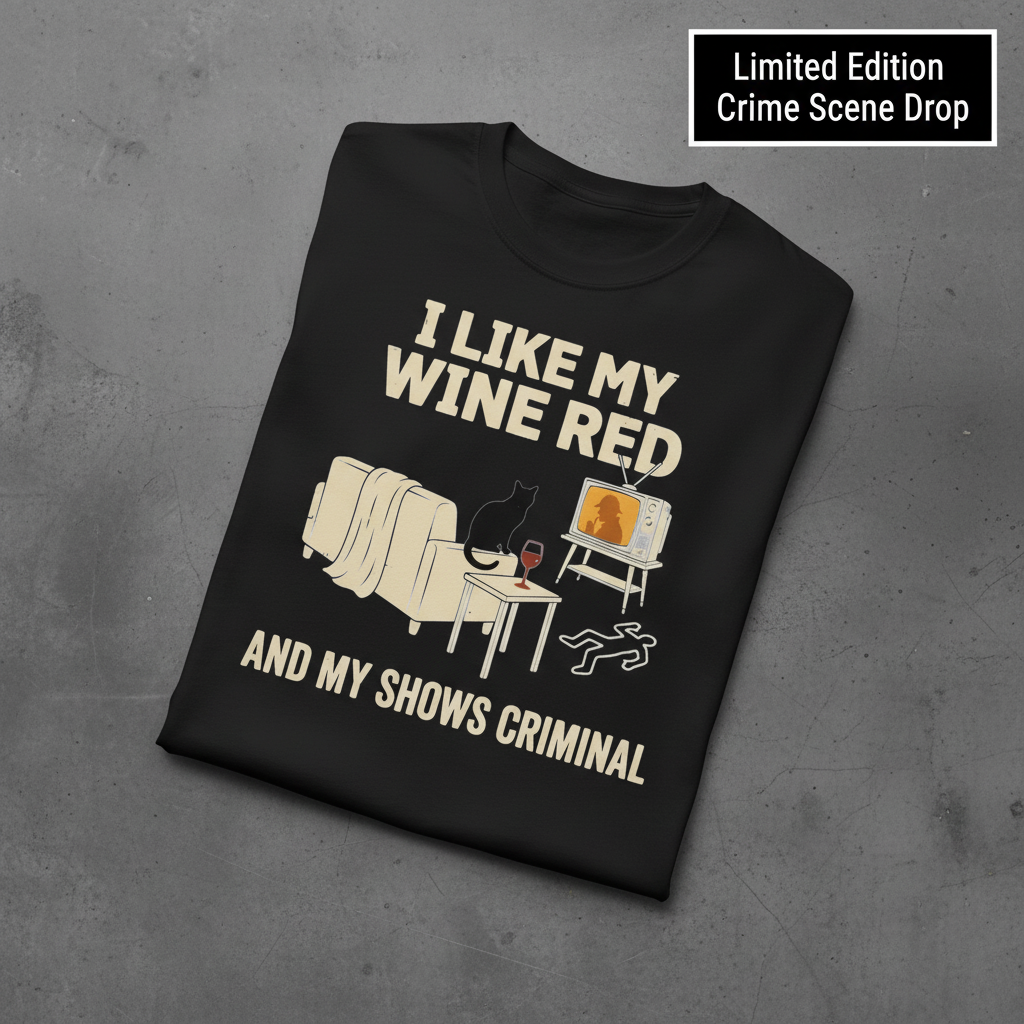 Wine & Crime Lover T-Shirt_fold_tilt
