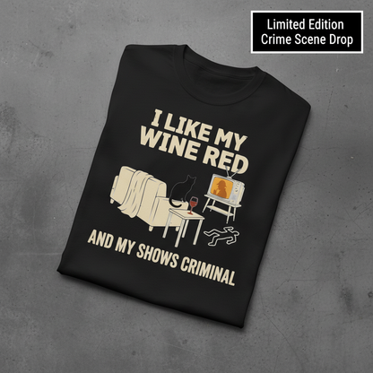 Wine & Crime Lover T-Shirt_fold_tilt