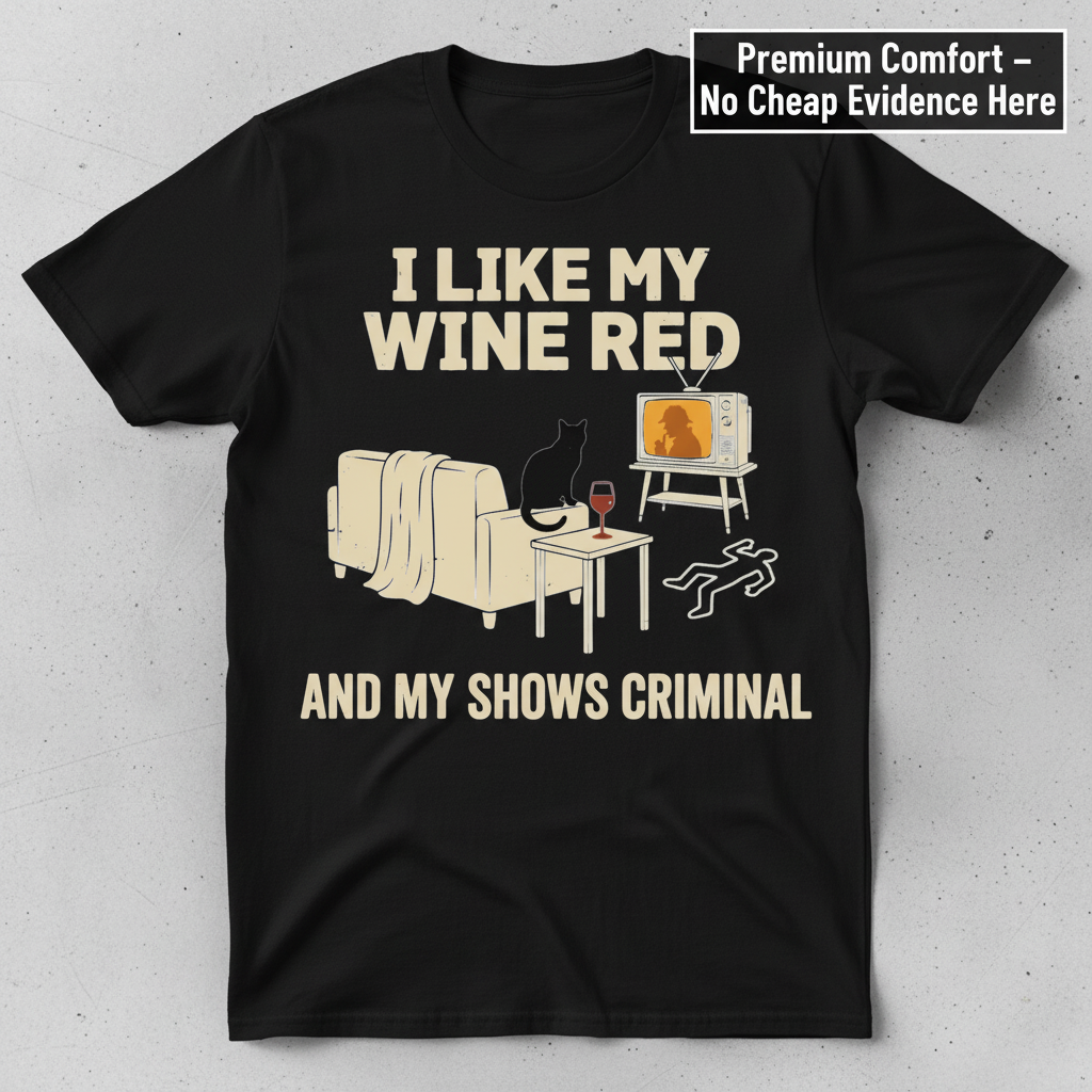 Wine & Crime Lover T-Shirt_clean