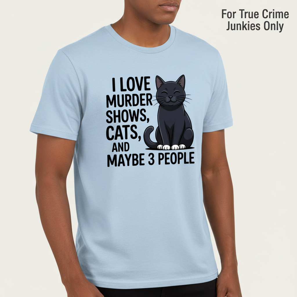 Murder Shows & Cat Lovers T-Shirt__hero