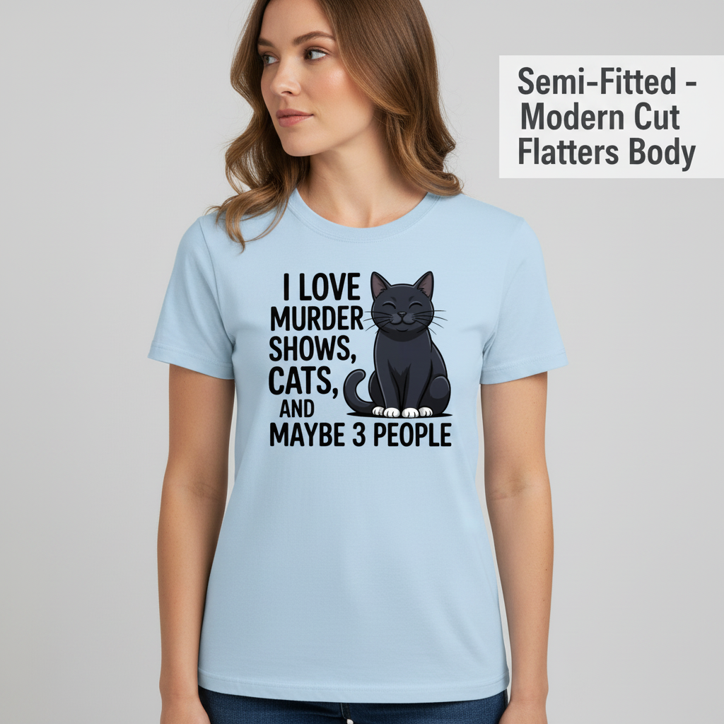 Murder Shows & Cat Lovers T-Shirt__benefit