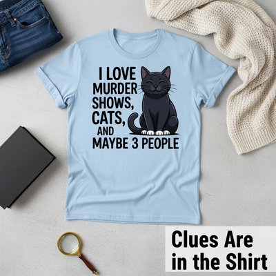 Murder Shows & Cat Lovers T-Shirt__pair