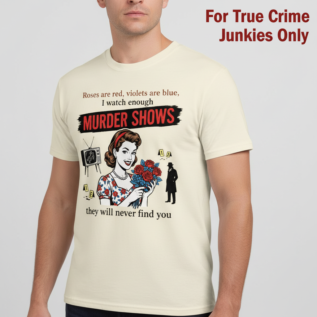 Murder Shows Retro Humor T-Shirt__hero
