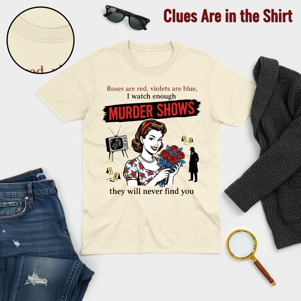 Murder Shows Retro Humor T-Shirt__pair