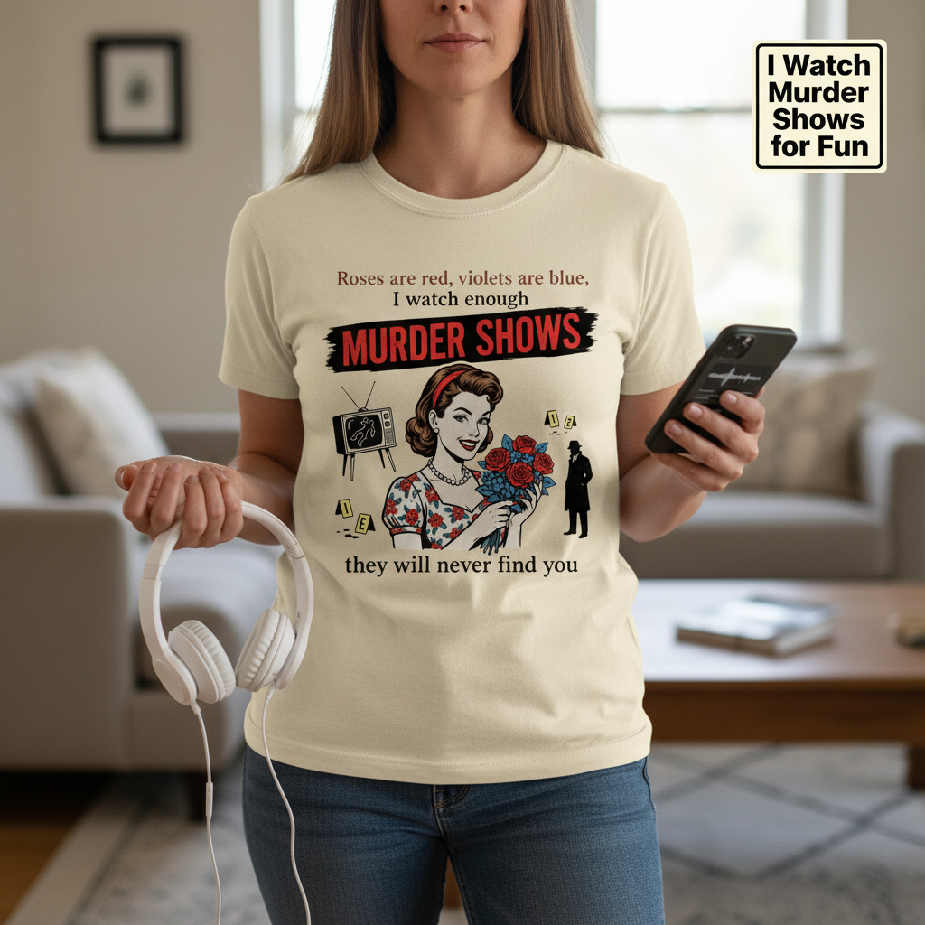 Murder Shows Retro Humor T-Shirt__use