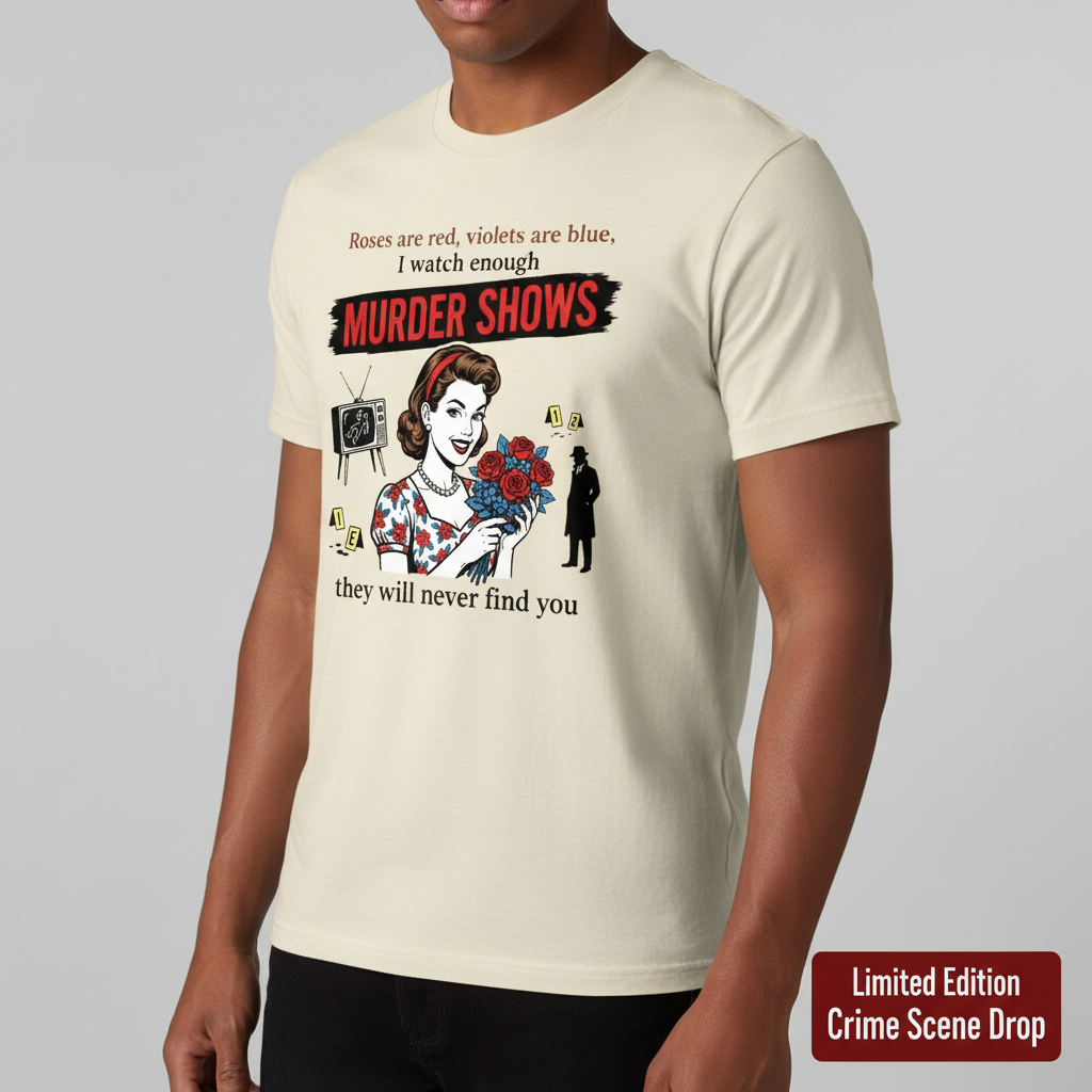 Murder Shows Retro Humor T-Shirt__space