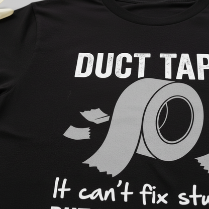Duct Tape Muffles the Sound T-Shirt__detail