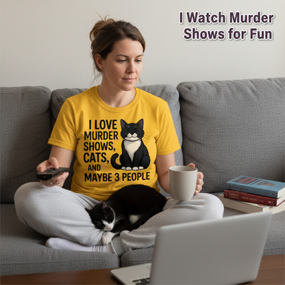Murder Shows & Cat Attitude T-Shirt__use