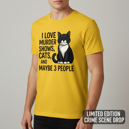 Murder Shows & Cat Attitude T-Shirt__space