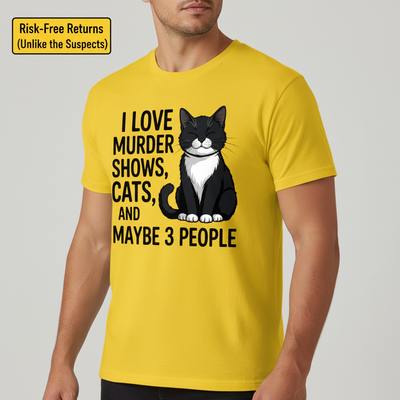 Murder Shows & Cat Attitude T-Shirt__benefit