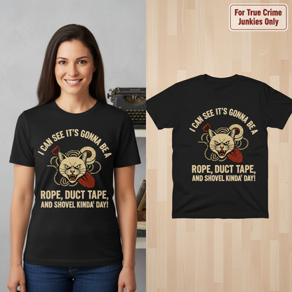 Rope, Duct Tape & Shovel T-Shirt_model_flat