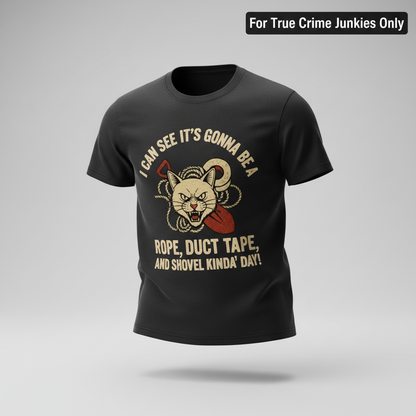 Rope, Duct Tape & Shovel T-Shirt_3d_float