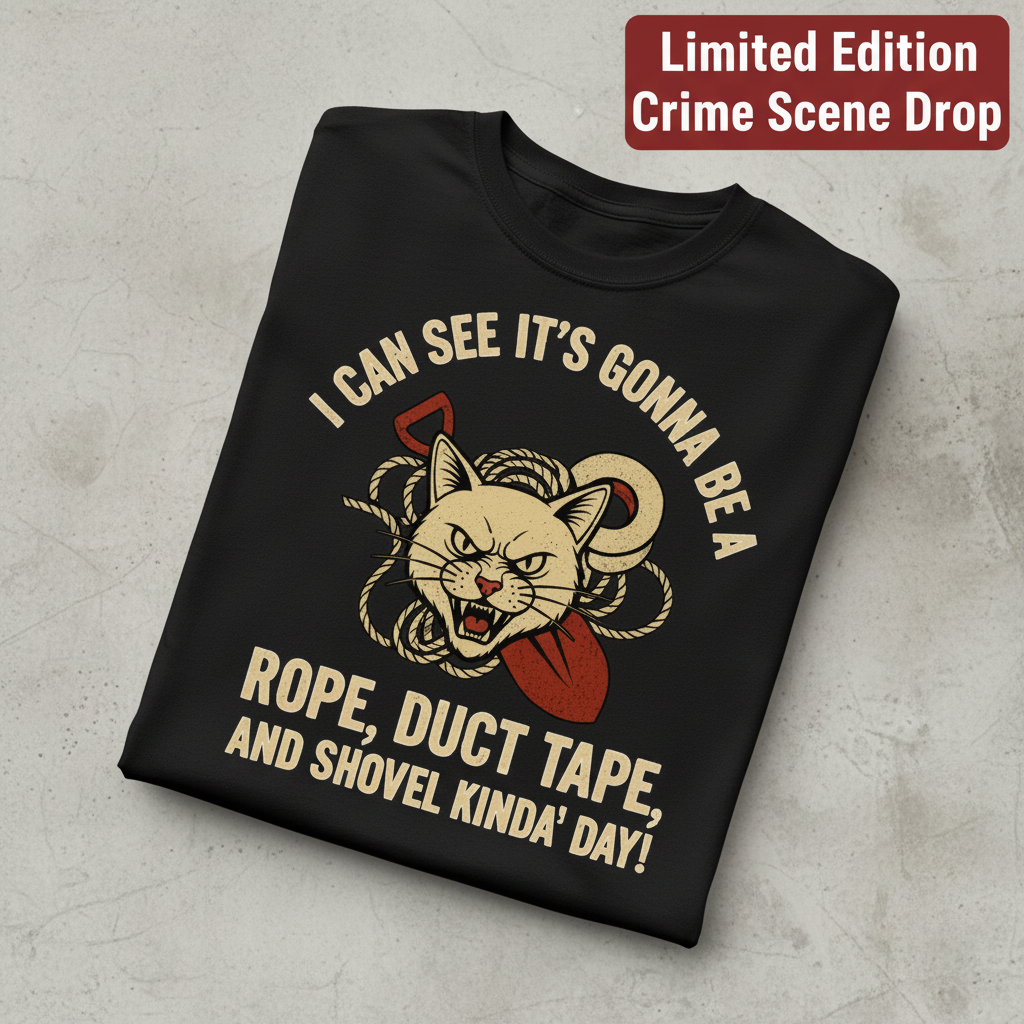 Rope, Duct Tape & Shovel T-Shirt_fold_tilt