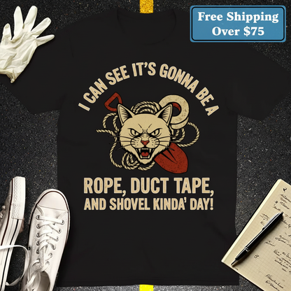 Rope, Duct Tape & Shovel T-Shirt_clean