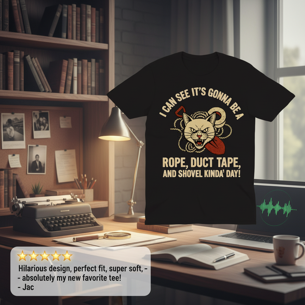 Rope, Duct Tape & Shovel T-Shirt_review_5star
