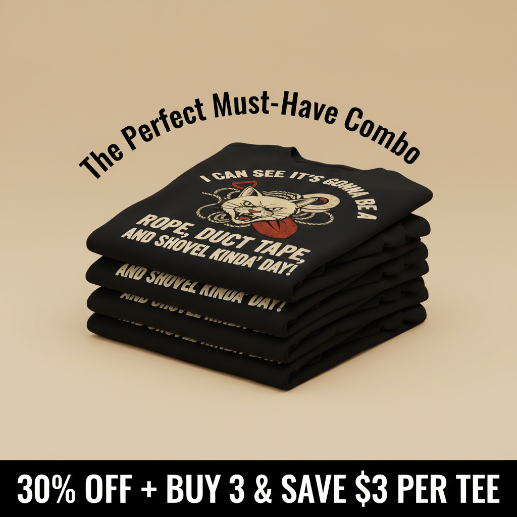Rope, Duct Tape & Shovel T-Shirt_stacked_promotion