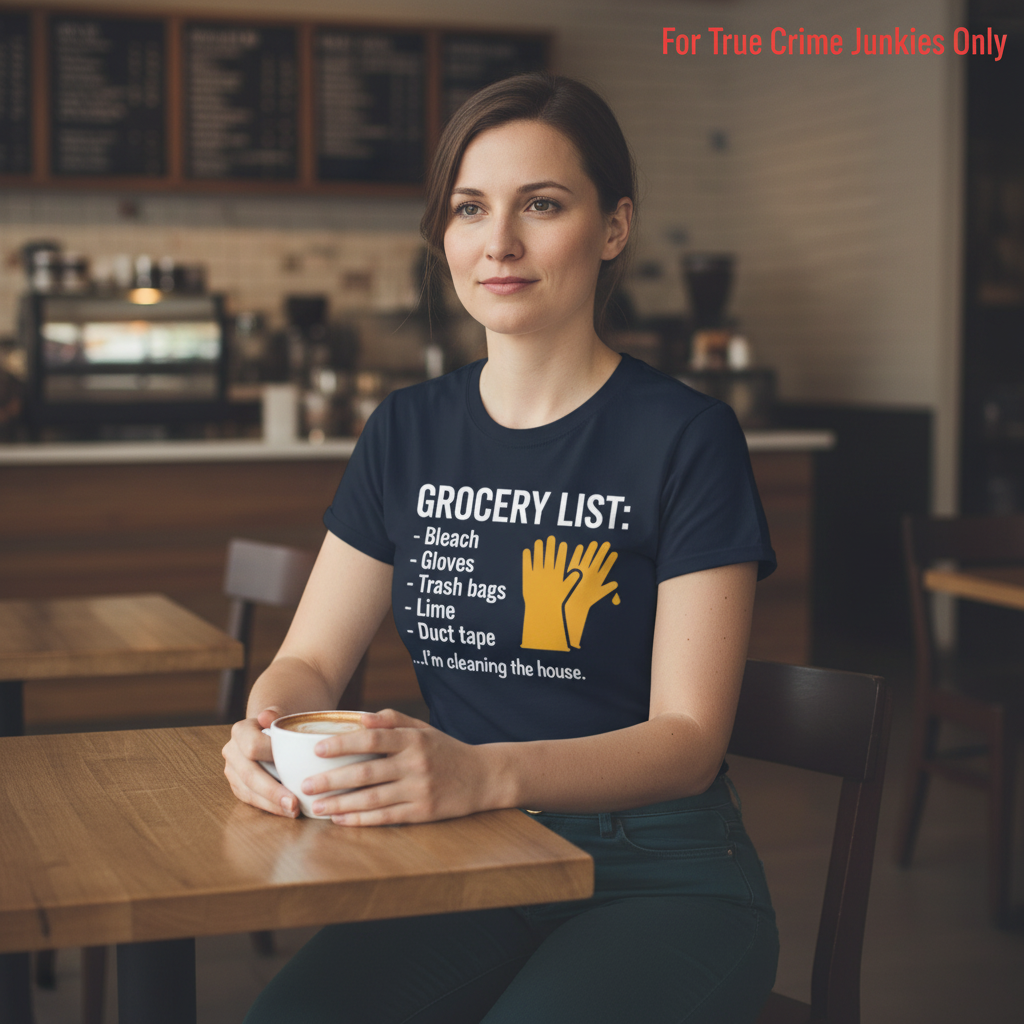 Grocery List Crime Humor T-Shirt__lifestyle