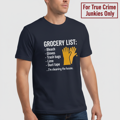 Grocery List Crime Humor T-Shirt__hero