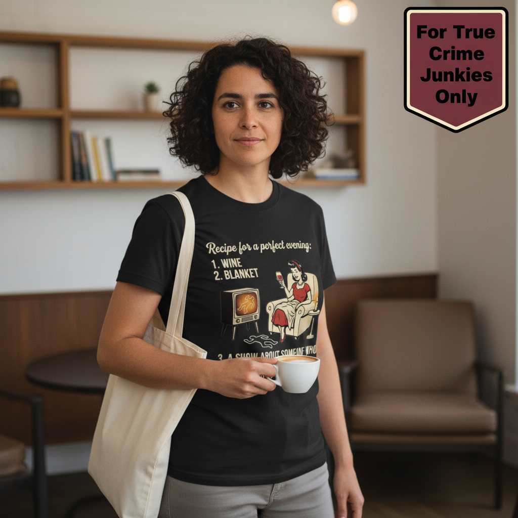 Perfect True Crime Evening T-Shirt__lifestyle