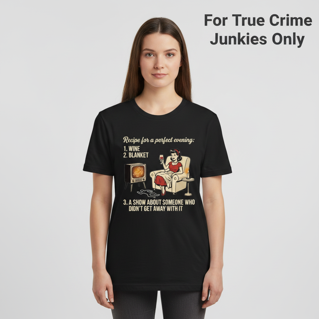 Perfect True Crime Evening T-Shirt__hero