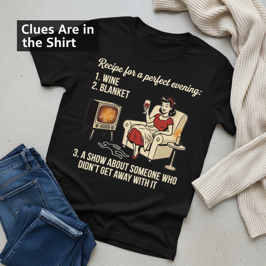 Perfect True Crime Evening T-Shirt__pair
