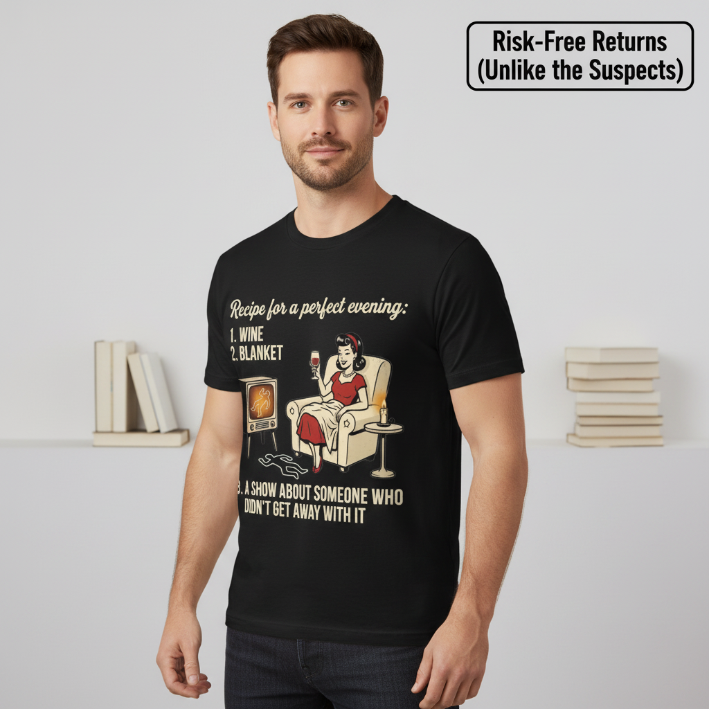 Perfect True Crime Evening T-Shirt__benefit