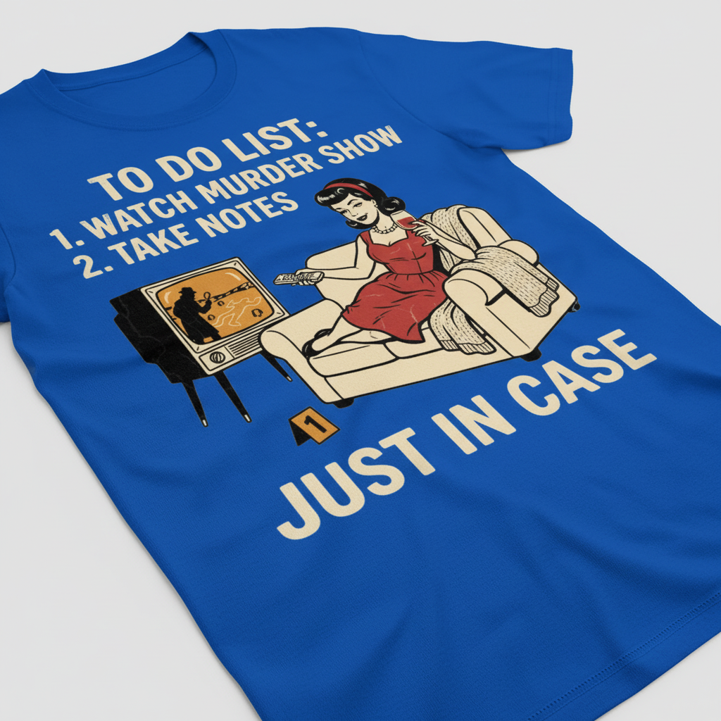 Just In Case Murder Show To-Do List T-Shirt__detail