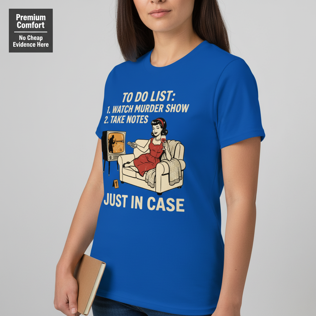 Just In Case Murder Show To-Do List T-Shirt__benefit