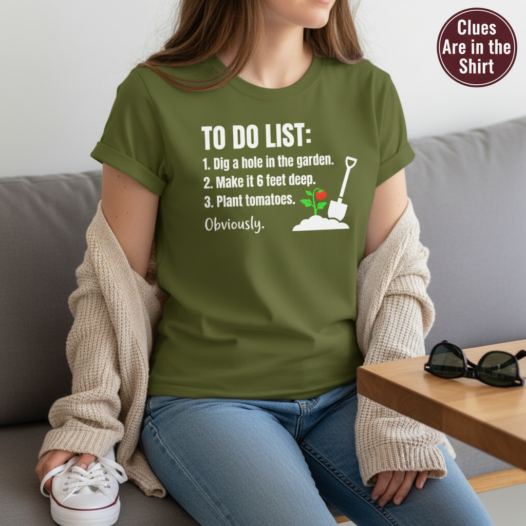 Funny Garden To‑Do List T-Shirt__pair
