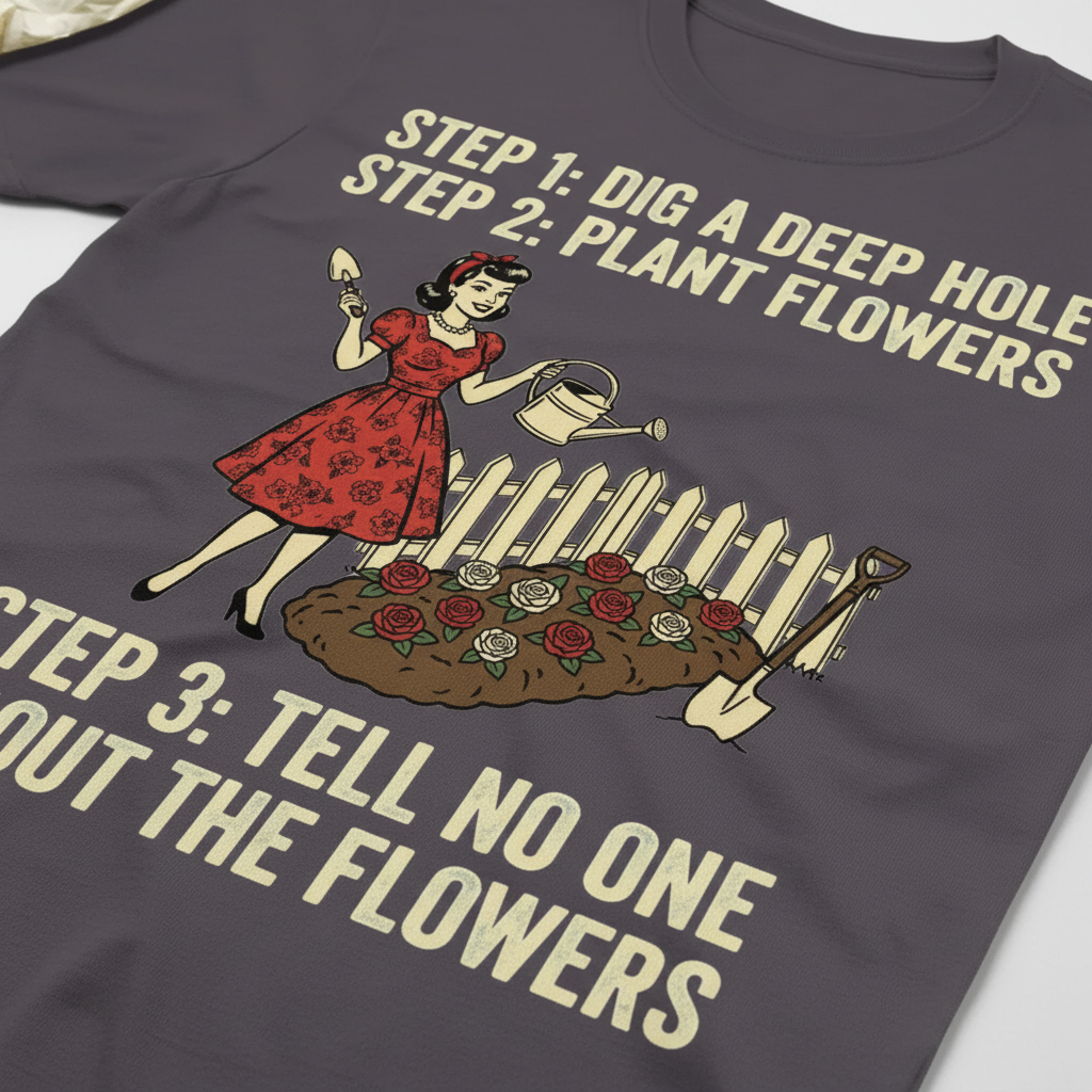Tell No One About the Flowers T-Shirt__detail
