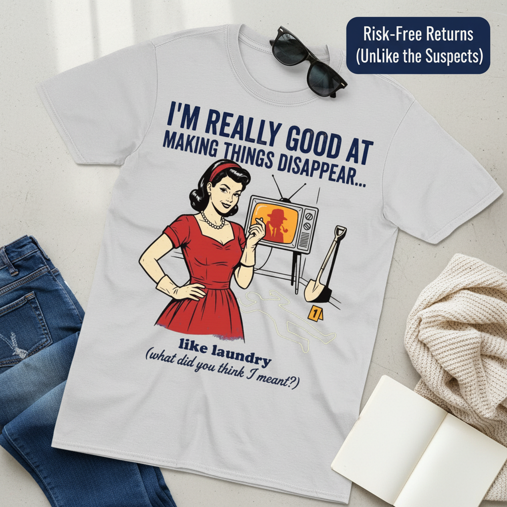 Making Things Disappear Retro Humor T-Shirt__pair