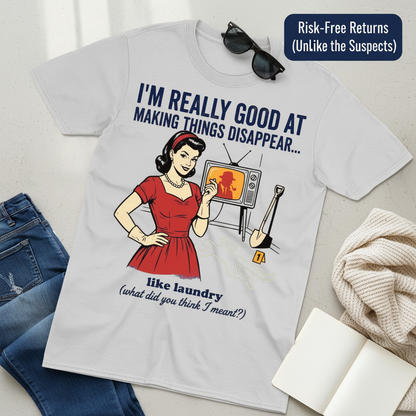 Making Things Disappear Retro Humor T-Shirt__pair