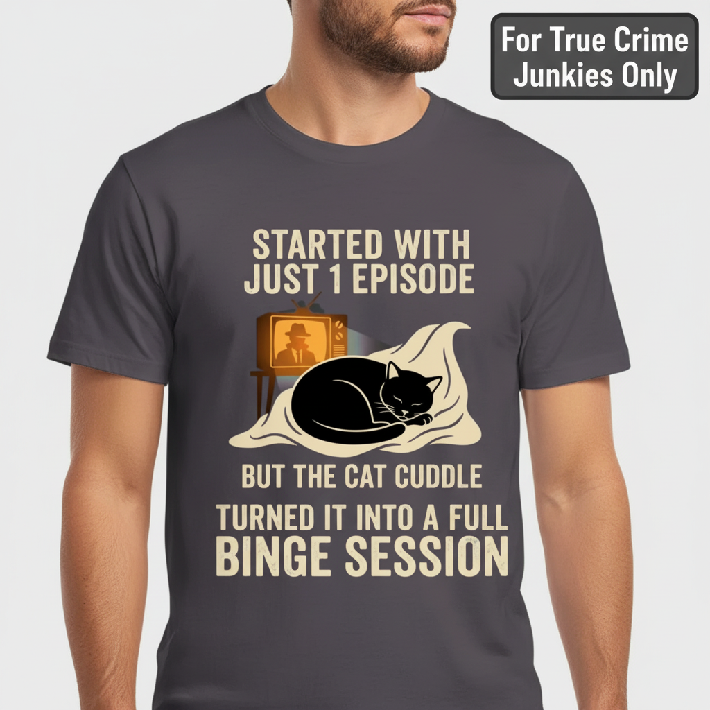 Cat Cuddle Binge Session T-Shirt__hero