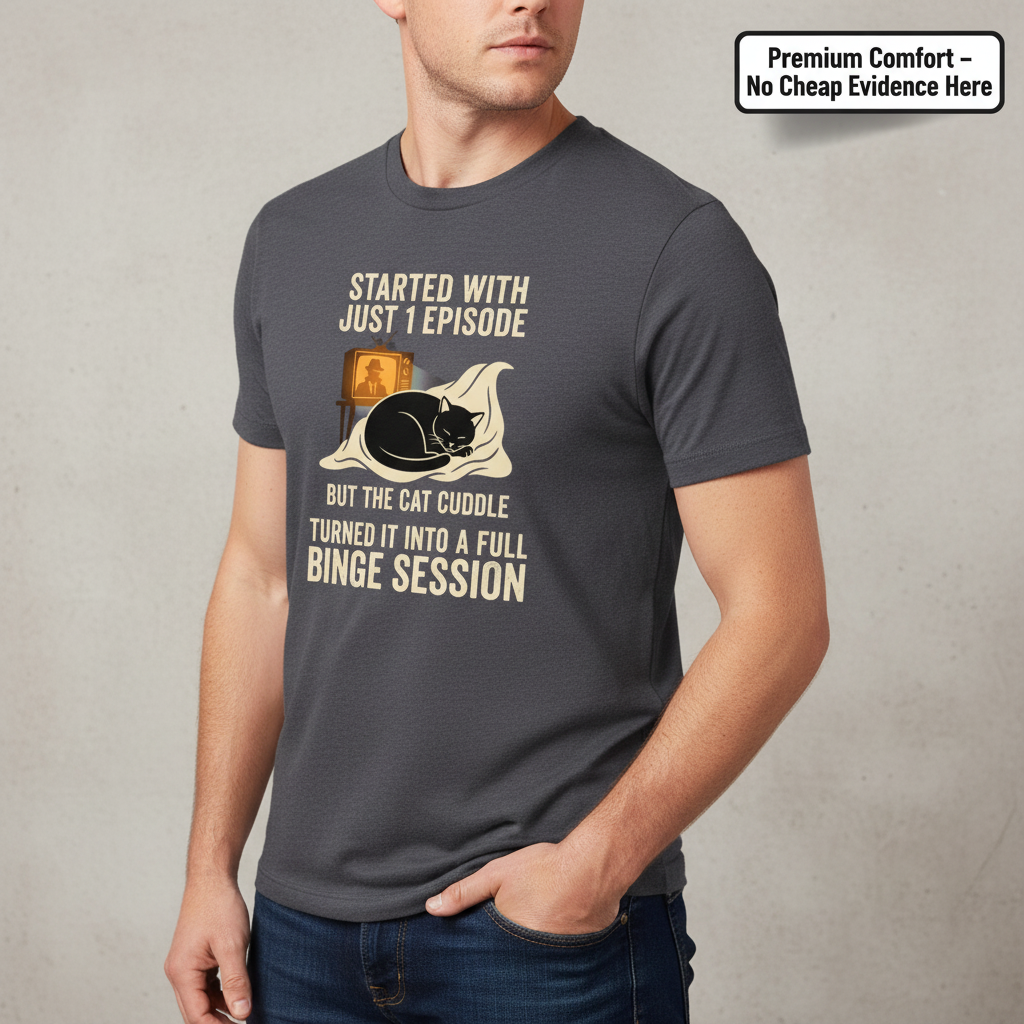 Cat Cuddle Binge Session T-Shirt__benefit
