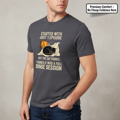 Cat Cuddle Binge Session T-Shirt__benefit