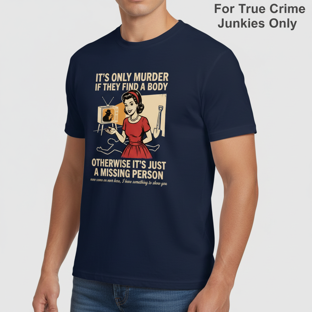 Retro Dark Humor Detective Twist T-Shirt__hero