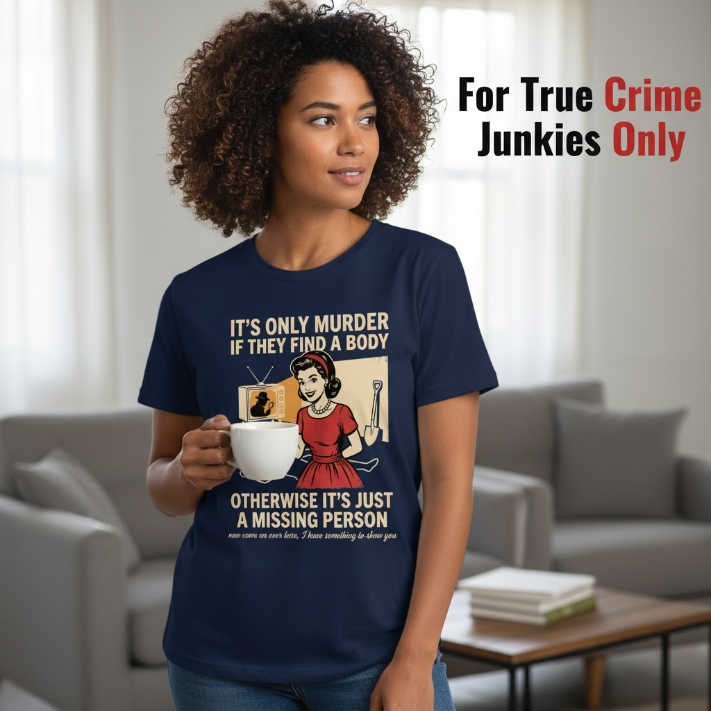 Retro Dark Humor Detective Twist T-Shirt__lifestyle