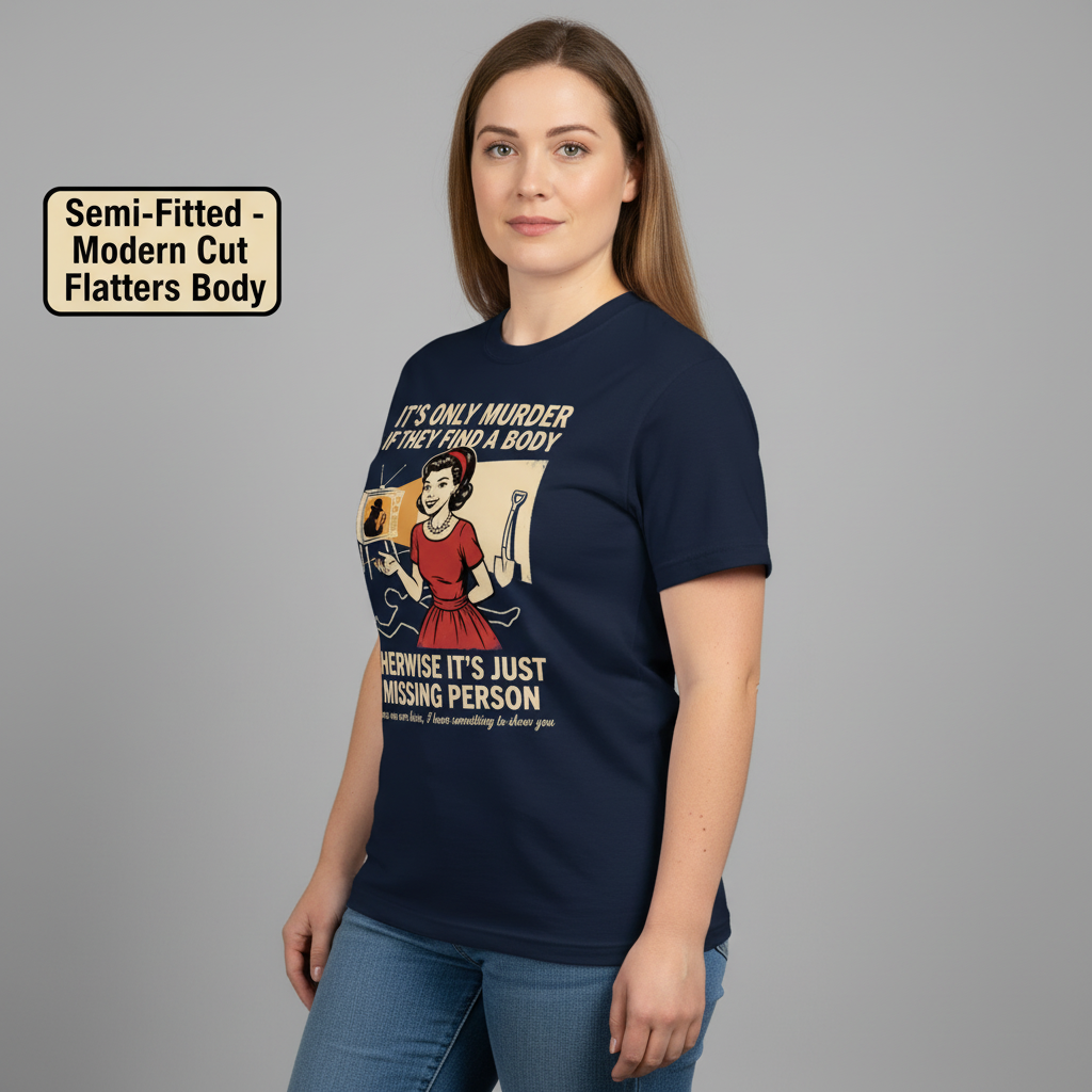 Retro Dark Humor Detective Twist T-Shirt__benefit