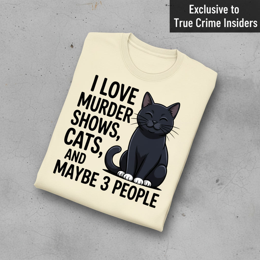 Murder Shows & Cat Lovers T-Shirt_fold_tilt