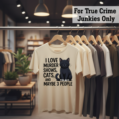 Murder Shows & Cat Lovers T-Shirt_boutique_rack