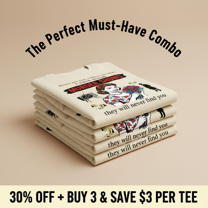 Murder Shows Retro Humor T-Shirt_stacked_promotion
